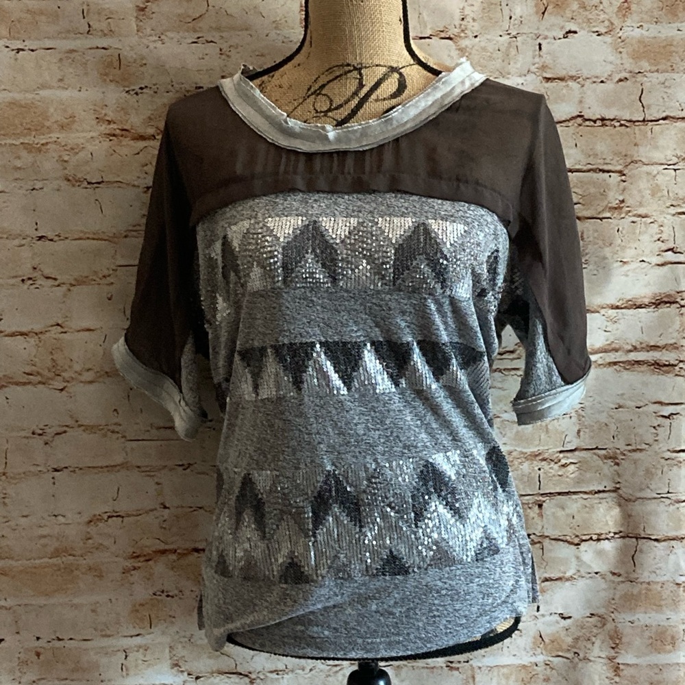 {Miss Me} Sequin Top